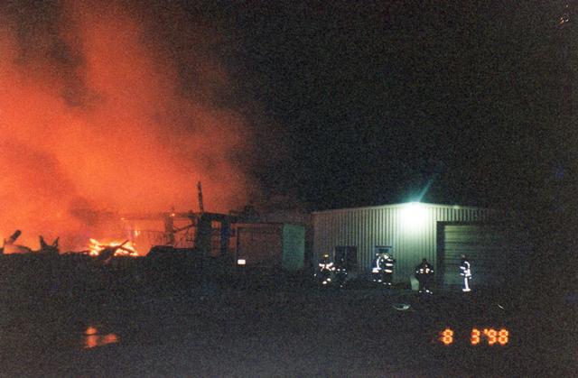 &quot;Old Schoolhouse&quot; fire Rutledge Rd. 8/3/98